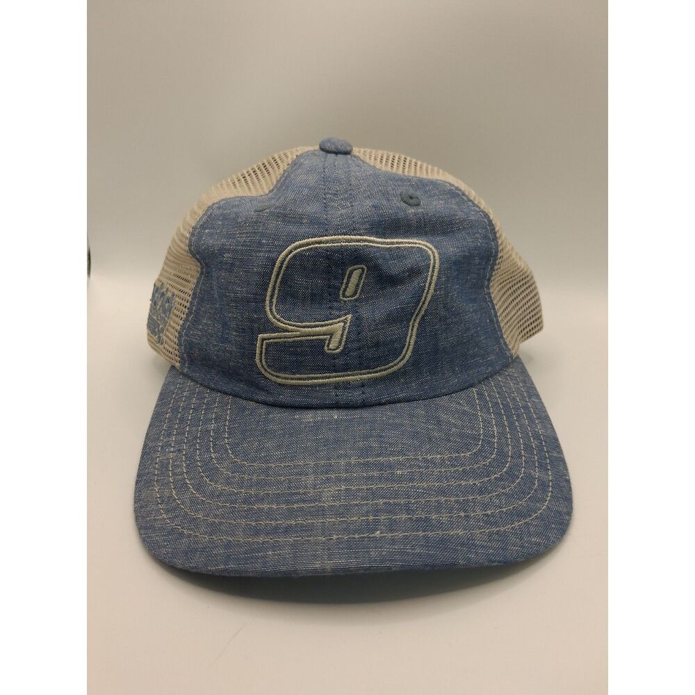 Chase Elliot NASCAR #9 Henrick Motorsports Blue Faux Denim Trucker Hat